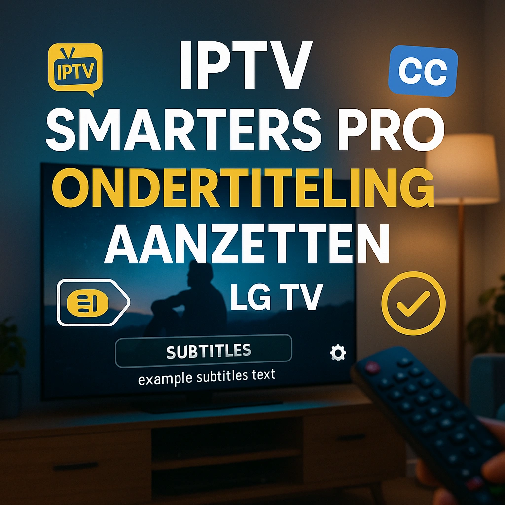 IPTV Smarters Pro Ondertiteling Aanzetten LG TV IPTV Code